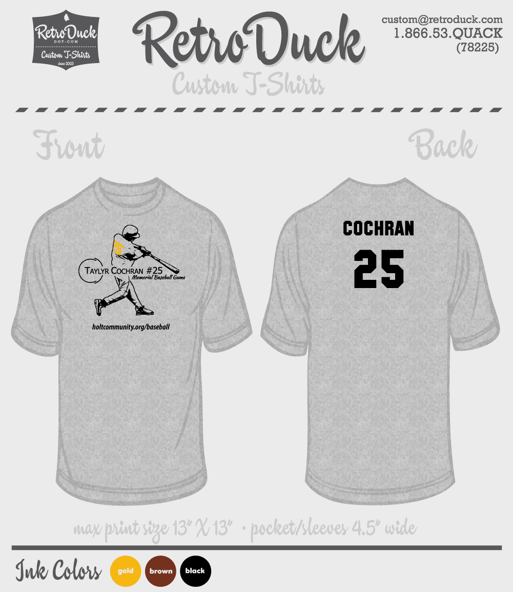 2018 Cochran Baseball Shirts